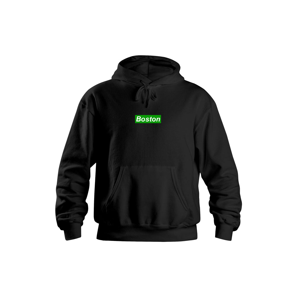 Boston Box SIDE ZIP Black Hoodie THE LABEL LTD